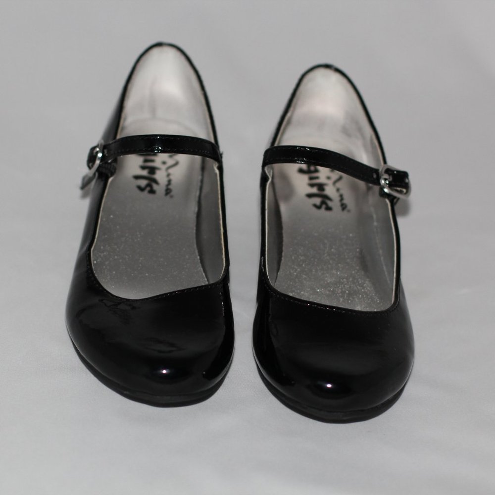 Nina Girls Black Dress Shoes